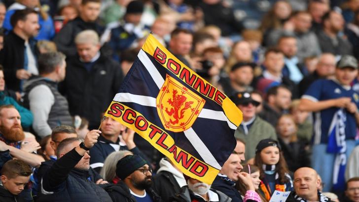 Scotland fan at Hampden Park 